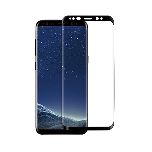 Samsung Galaxy S8 Verre Trempé [Coque Compatible], Skitic Ultra Mince 3D Couverture Complète Dureté 9H Tempered Glass Screen Protector pour Samsung Galaxy S8 Smartphone 