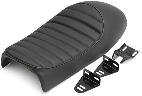 Cafe Racer Seat 53cm ABS+PU Leather Black Motorcycle Vintage Hump Cafe Racer Seat