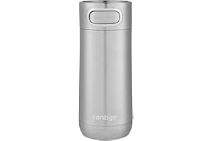 Contigo Luxe Autoseal Kubek Podróżny, Termos ze Stali Nierdzewnej, Próżniowy, Szczelny, Nadaje się Mycia w Zmywarce, Kubek Kawy z Łatwą Czyszczenia Pokrywką bez BPA