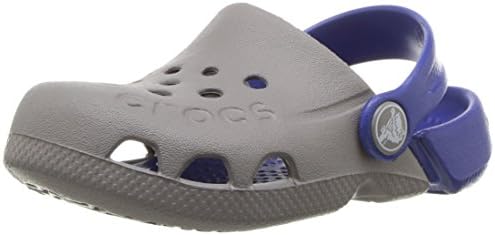 Unisex Kids' Electro Clogs, Grey (Smoke/Cerulean Blue), 8 UK Child