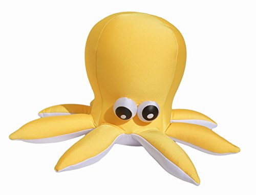 Kuscheltier coole Krake Octo 25x40cm gelb Kuschelkissen