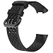 Produktbild Vamoro Sport atmungsaktive silikon Armband Armband Silikonband Ersatz Uhren-Armband Smart Watch Band für Fitbit Charge 3(Schwarz)