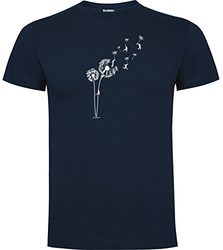 Wolkenbruch T-Shirt Puste Mal Blume, Navy, Gr.4XL