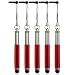 Produktbild ONX3® Huawei Ascend G6 Mini Retractable Einstellbare kapazitiver Stylus (Packung mit 5) (Rot)