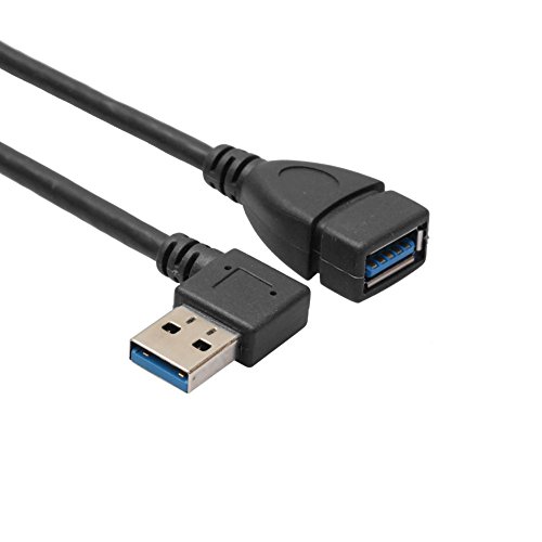 Balai Right Angle USB 3.0 Male to Female Extension Cable for Apple Pro Macbook Retina Series, 7.9inch USB3.0 Connector Kabel Male to Female for Computer, Tablet PC, TV, DVD player