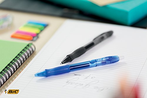 BIC Druck-Gelroller Gel-ocity Gel, 0,7 mm, nachfüllbar, Schachtel à 12 Stück, blau - 8