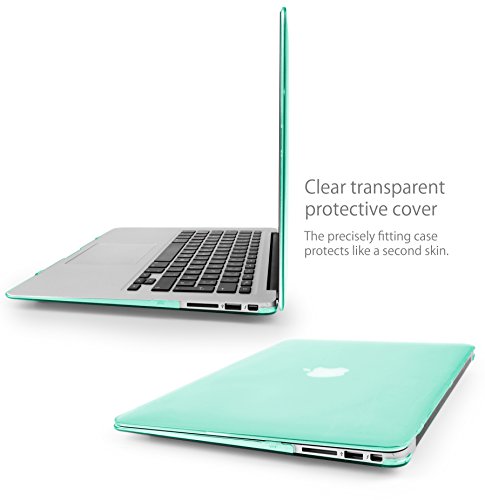 MyGadget H  lle Crystal Clear Case - f  r Apple MacBook Air 13   ab Mitte 2011  A1466 A1369 - Schutzh  lle Plastik Cover Hartschalen Tasche in T  rkis