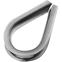 6 Clip Per Fune Metalliche In Ottone | Per Cavi 1-3 Mm, Con Vite Terminale, Argentate