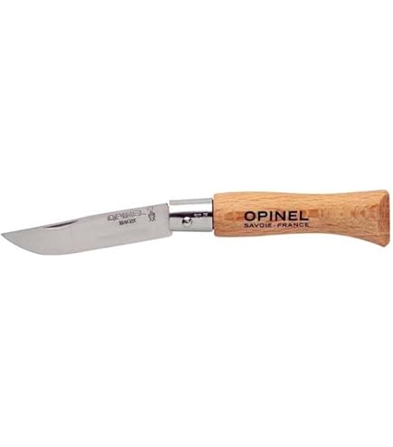 Opinel Mini-Messer Nr. 2 – Rostfreie Klinge, Holzgriff (braun), Mit Anhänger – 8,3 Cm Gesamtlänge, 7 G – Schlüsselanhänger Messer Opinel Mini-Messer Nr. 2 – Rostfreie Klinge, Holzgriff (braun), Mit Anhänger – 8,3 Cm Gesamtlänge, 7 G – Schlüsselanhänger Messer
