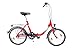 Produktbild 20" Zoll Alu MIFA Klapp Fahrrad Faltrad Klapprad Shimano 3 Gang Folding Bike Rot Dekor