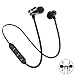 Produktbild Scallop Bluetooth Kopfhörer Wireless in Ear magnetisches Headset Ohrhörer Sport Stereo Headset (Schwarz)