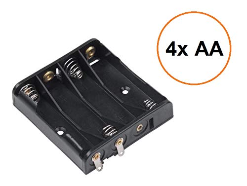 Support de Batterie pour Piles 2-3-4 Mignon AA/Micro AAA/BH-9VPC 4X Mignon AA-Batterien Parallel