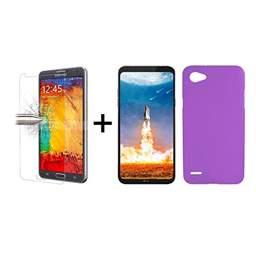 TBOC Pack Funda de Gel TPU Morada Protector Pantalla Vidrio Templado para LG Q6 5 5 Pulgadas Funda de Silicona Ultrafina y Flexible Protector de pantalla Resistente a Golpes Ca das y Ara azos reviews TBOC Pack Funda de Gel TPU Morada Protector Pantalla Vidrio Templado para LG Q6 5 5 Pulgadas Funda de Silicona Ultrafina y Flexible Protector de pantalla Resistente a Golpes Ca das y Ara azos