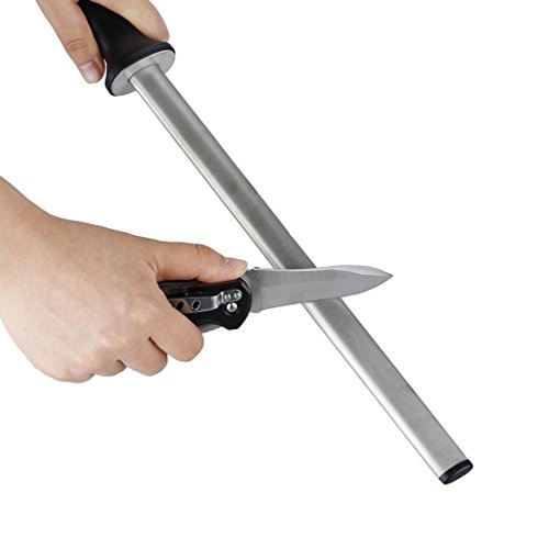 ARCCI 31 cm bester Diamant-Wetzstahl, Messerschärfer für professionelle Köche, Messerschleifstab (12 Zoll) - 7