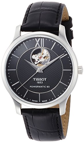 TISSOT OROLOGIO TRADITION AUTOMATIC OPEN HEART ACCIAIO T063.907.16.058.00 TISSOT OROLOGIO TRADITION AUTOMATIC OPEN HEART ACCIAIO T063.907.16.058.00