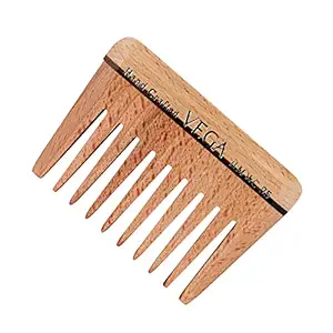VEGA Wide Tooth Wooden Comb, wooden colour, 30 g