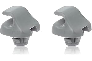 BeisDirect 2Pcs Interior parasol gancho Clips, Auto parasol titular de gancho de soporte de suspensión para Honda Accord Civic CRV 1998-2011 88217S01A01ZA (Gris)