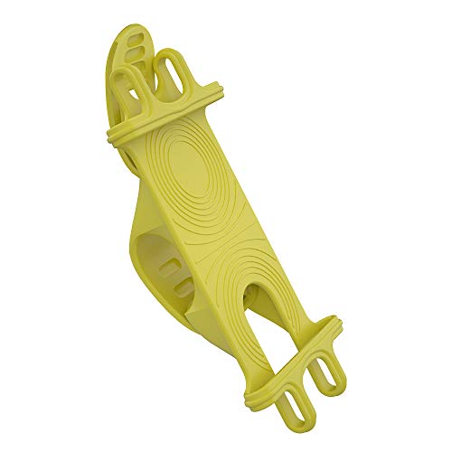 ESSAGER Bicycle Phone Holder For iPhone Samsung Universal Motorcycle Mobile Cell Phone Holder Bike Handlebar Stand Mount Bracket (Yellow)