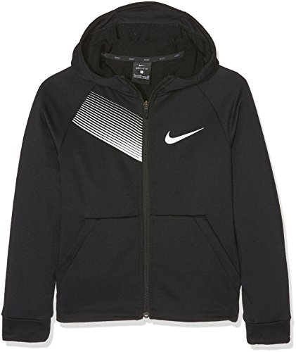 Nike Dry Veste Garçon, Black/White, FR (Taille Fabricant : XL)