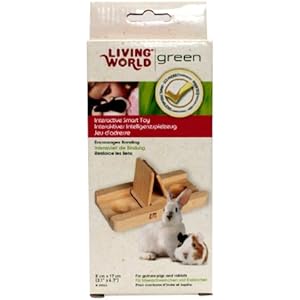 Living World Green interaktives Intelligenzspielzeug -Schiebespiel- für Meerschweinchen und Kaninchen