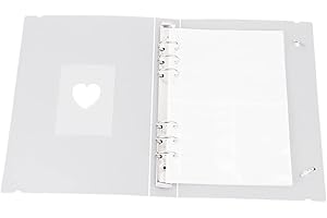 ‎GLEAVI GLEAVI A5 Binder-Kpop-Album, 10 Blatt, 6 Ringe, 4 Fächer, 10,2 cm Fotohüllen, Fotoalbum für Kpop-Fotokarten