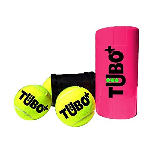 TUBOPLUS BOTE PRESURIZADOR DE PELOTAS DE PADEL Y TENIS (FUCSIA FLUOR) AHORRA BOLAS POR UN TUBO + VIDA PARA TUS BOLAS - 100X100 ESPAÑOL 