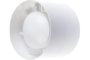 Steinberg14 Ø 100mm Ventilador Extractor de Aire de Conductos de Ventilacion para Baño, Invernadero, Garaje, de Plastico con Temporizador