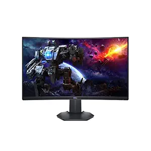 Dell Gaming S2721HGF 27 Inch Curved FHD 144Hz 1080p VA Ultra-Thin Bezel Monitor, Nvidia G-Sync and AMD FreeSync HDMI, DisplayPort, VESA Certified, Gray