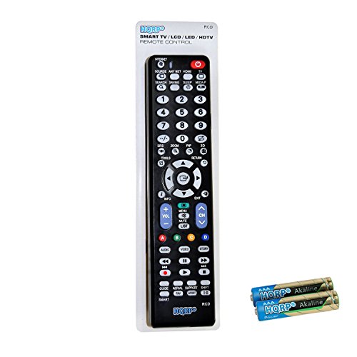 HQRP Mando a distancia universal para televisores LED de Samsung H5000; UE22H5000AW, UE32H5000AW, UE40H5000AW 22" 32" Full HD TV