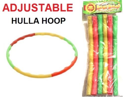 Kids Hula Hoop Adjustable Collapsible Colourful Indoor Outdoor Fitness Gymnastic
