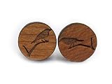 Ohrstecker "Vogel" aus Holz