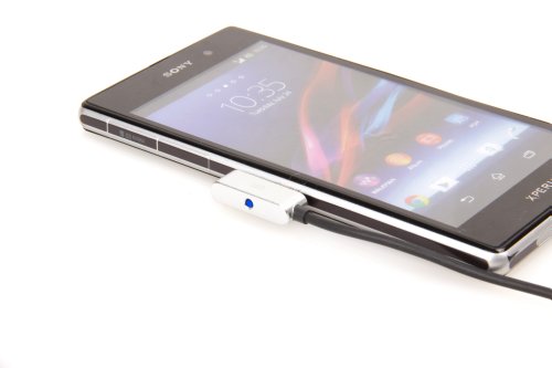 Aluminium Magnet USB Ladekabel für Sony Xperia Z3 Smartphone , Sony Xperia Z3 Tablet , Sony Xperia Z2 Smartphone , Sony Xperia Z2 Tablet, Sony Xperia Z1 Smartphone , Sony Xperia Z Ultra XL39h , Sony Xperia Z1 Mini, Sony Xperia Z2 Mini - USB 2.0 Anschluss Adapter Anschluss Stecker Verbindung OTG ConnectionKit