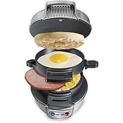 SODIAL éLectrique Fabricant de Sandwich D'Oeuf Plaques de Cuisson à Panini pour -Grillades Grille-Pain Multifonction Non-Baton Hamburger Breakfast Machine Prise EuropéEnne