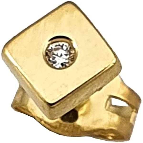 Ohrring Stecker „Gold" – Handgemachte Werke
