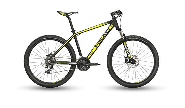 Head Bike MTB, Bicicletta Uomo, Nero Opaco, 27,5/41cm : Sport e tempo libero