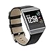 Produktbild Loveblue für Fitbit Ionic Band, Fitbit Ionic Neu Ersatz Soft Leder Armband Armband für Fitbit Ionic Fitness Smart Watch (Schwarz)