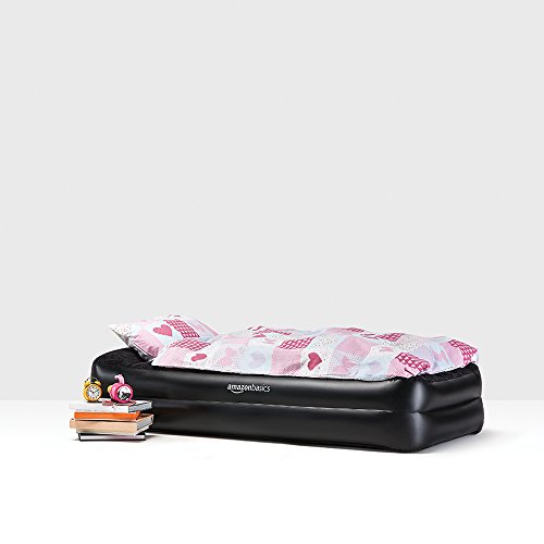 AmazonBasics Pillow Rest Single Size Premium Airbed with Built in Air