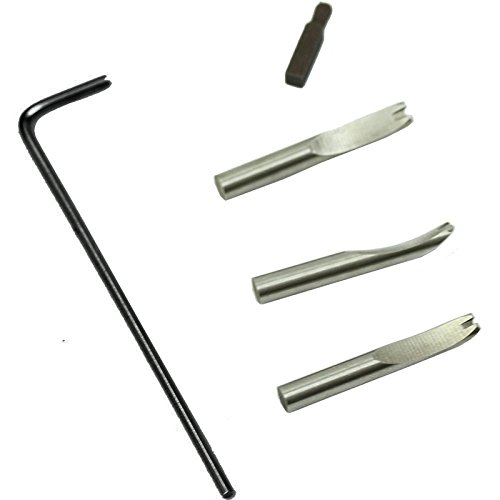 Hrph 1 Satz 5 in 1 Pro Leder Einstellbare Stitching und Groover Crease Leder-Werkzeug - 5