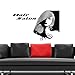 Produktbild Crjzty FriseursalonAufkleber SchönheitssalonMädchen Aufkleber Haarschnitt Poster Vinyl Wandkunst Aufkleber Dekor Fenster Dekoration Wandbild Kaffee 103x116 cm