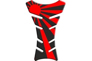 TANKPAD Motorbike Tank Pad Protector Motorcycle Scratch Pad compatible ' Japanese flag on a black base '''