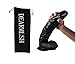 Produktbild DDSE Schwarz Realistische Dick Dil-Do Für Frauen S-e-x Spielzeug 22 Cm / 9 "Zoll Große Skala Mit Fett Plus Long Darling Riesige Cock Anal Dil-Do Für S-e-x