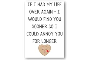 SECOND AVE GIFT COMPANY Second Ave Funny Life Over Again Birthday Valentine Card For Him/Her