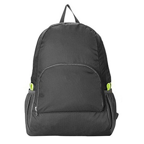 Hosaire 1 Stück Backpack Fahrradrucksäcke Nylon Wasserdicht Faltbar Rucksack für Outdoor Wandern Camping,Reise Bergsteigen Tasche
