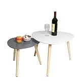 【EINFACH ZU INSTALLIEREN】: Der Tisch hat eine vollständig illustrierte Anleitung, die leicht zu folgen ist. Alles, was Sie tun müssen, ist die Holzbeine in die Tischplatte zu schrauben, und Sie erhalten einen perfekten Satz von Tischen. Es ist auch leicht zu demontieren, wenn Sie umziehen oder umziehen möchten