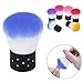 Elite99 Convenient Colourful Nail Remover Brush for Acrylic & UV Gel Polish Nail Art Decor Dust Powder Cleaner or Cosmetic Face Brush Make-up Manicure Foundation Blue
