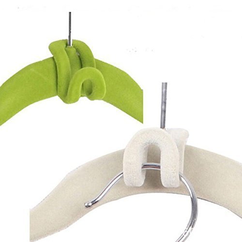 Teensery 20 Stück Mini Cascading Haken Aufhänger Aufhänger Steckverbinder Für Kunststoff Metall Holz beflockt Huggable Stil Kleiderbügel (grau) - 2