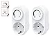 Produktbild 2er-Set Steckdosendimmer / Dimmer-Adapter mit Drehschalter, für Beleuchtung von 3 Watt - 200 Watt