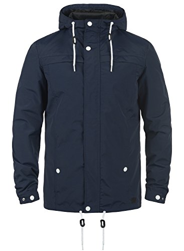 REDEFINED REBEL Maddox Herren Jacke bergangsjacke mit Kapuze aus hochwertiger Materialqualitt, Gre:L, Farbe:Navy