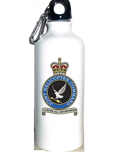 GENERATIONS GONE BY ROYAL AIR FORCE HELICOPTER COMMAND 600ML WATER/SPORTS BOTTLE (BRUSHED ALUMINUM)