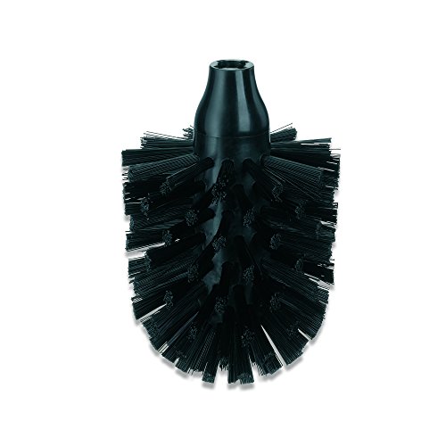 Kela 20141, WC- Ersatzbürstenkopf, PET-Kunststoff, Ø 8 cm, L 12,6 cm, La Brosse, Schwarz